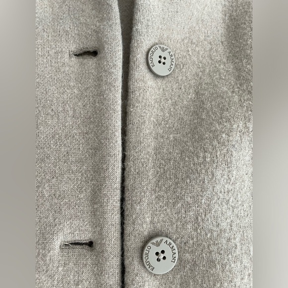 Emporio Armani women light brown wool jacket S - Picture 4 of 6